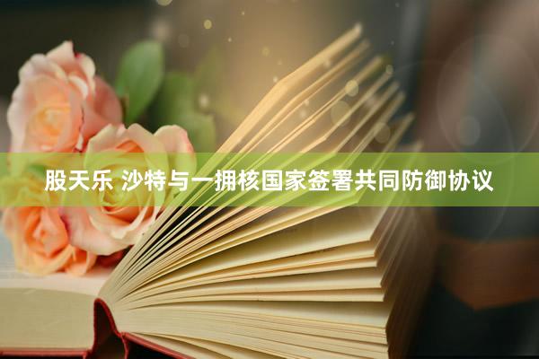 股天乐 沙特与一拥核国家签署共同防御协议